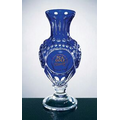 Cobalt Blue Renaissance Vase - Italian Lead Crystal (11 1/2"x5 1/2")
